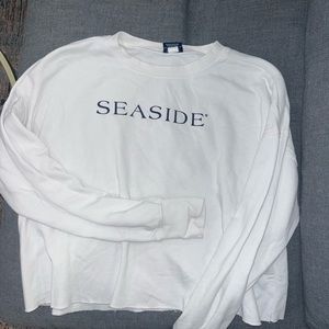 Seaside white crewneck!